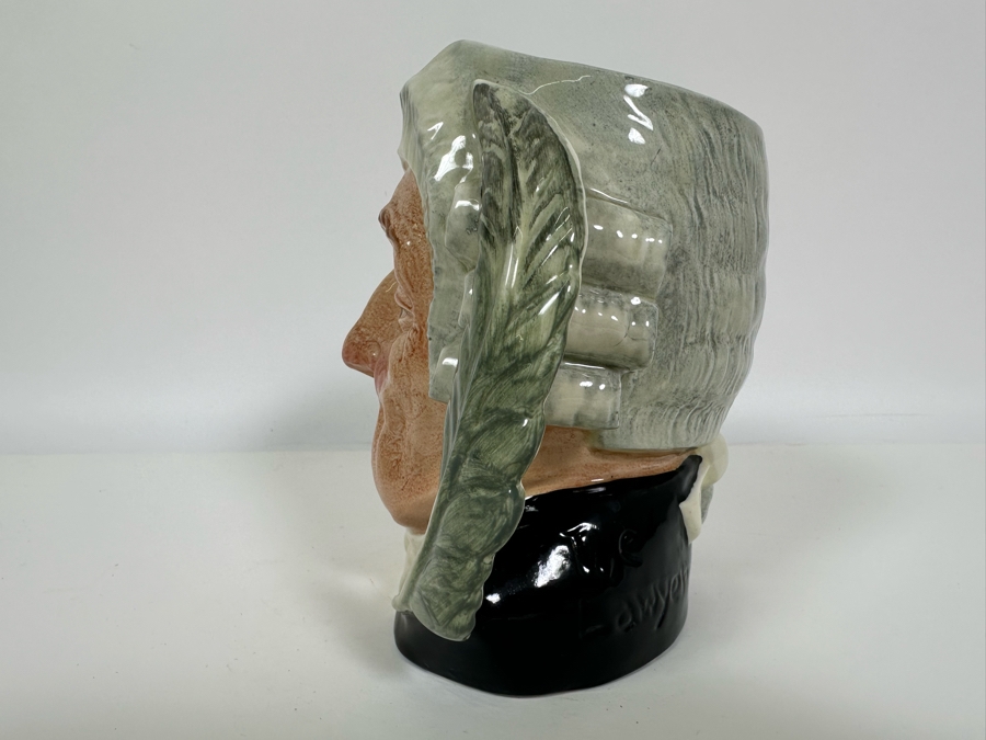 Vintage 1958 Royal Doulton Toby Mug 'The Lawyer' D6498 Large Made In England 7H [Photo 5]