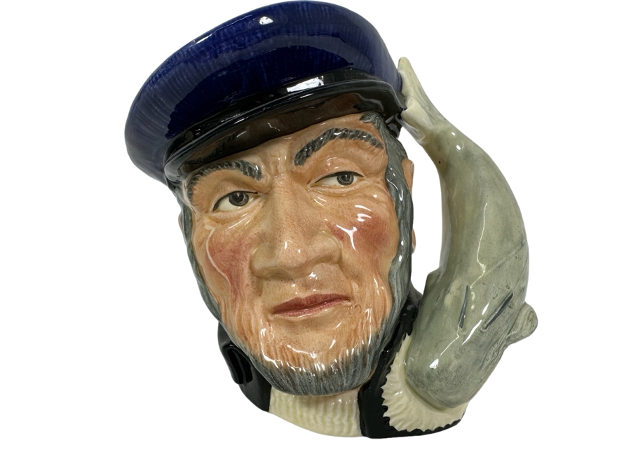 Vintage 1958 Royal Doulton Toby Mug 'Capt Ahab' D6500 Large Made In England 7H [Photo 1]