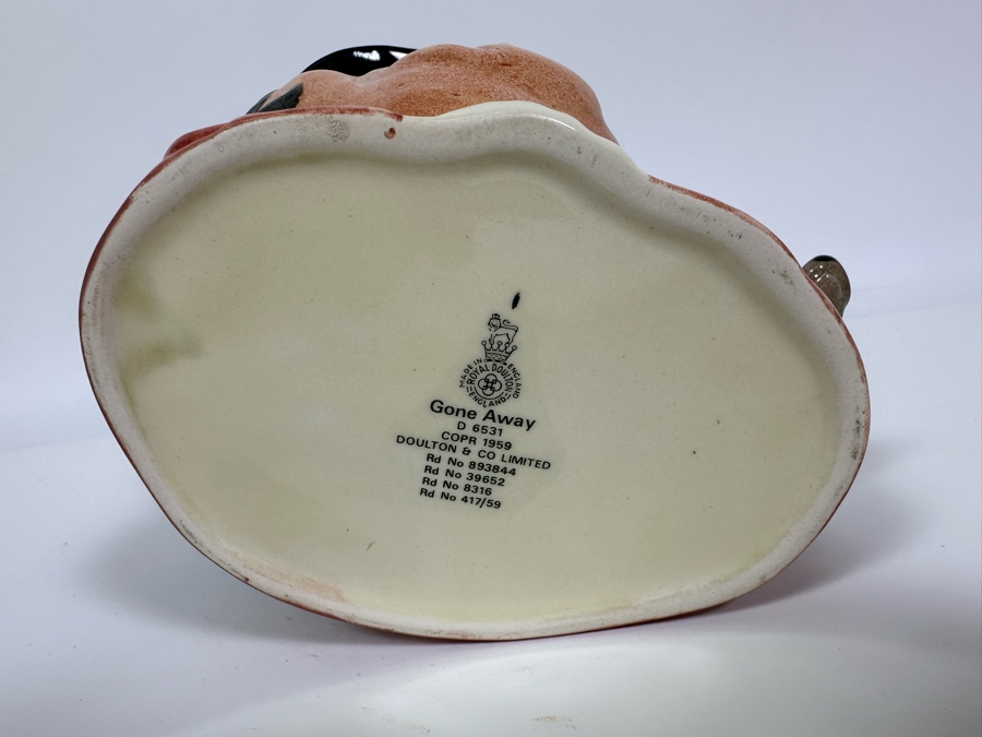 Vintage 1959 Royal Doulton Toby Mug 'Gone Away' D6531 Large Made In England 7H [Photo 7]