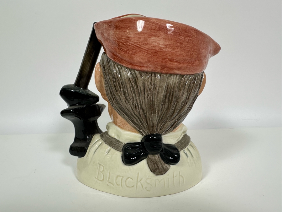 Vintage 1962 Royal Doulton Toby Mug 'Character Jugs From Williamsburg: Blacksmith' D6571 Large Made In England 7.5H [Photo 4]