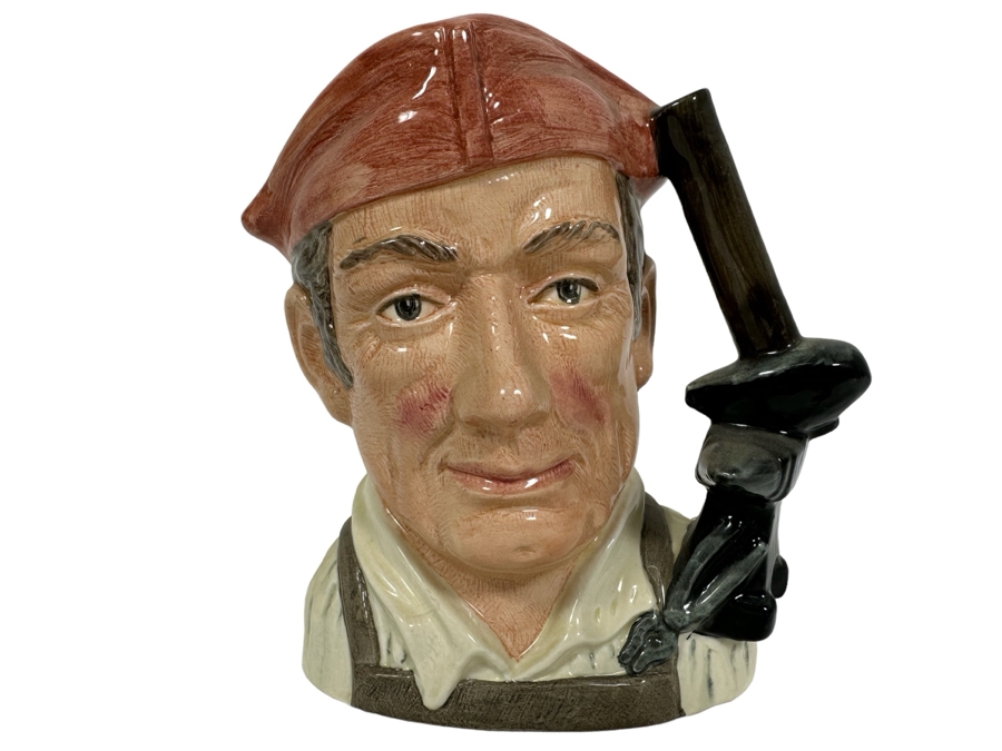 Vintage 1962 Royal Doulton Toby Mug 'Character Jugs From Williamsburg: Blacksmith' D6571 Large Made In England 7.5H [Photo 1]