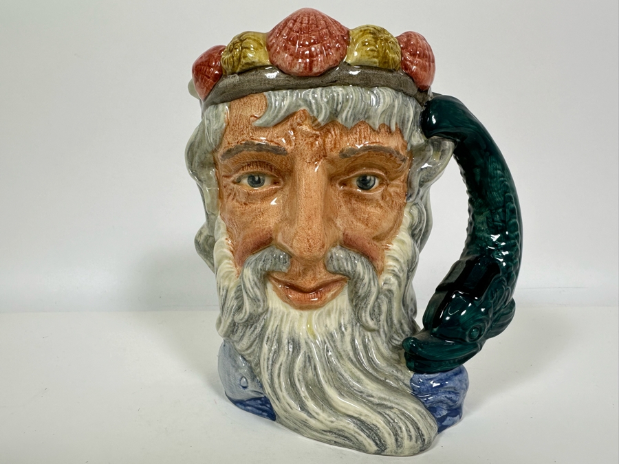 Vintage 1960 Royal Doulton Toby Mug 'Neptune' D6548 Large Made In England 7.5H [Photo 2]