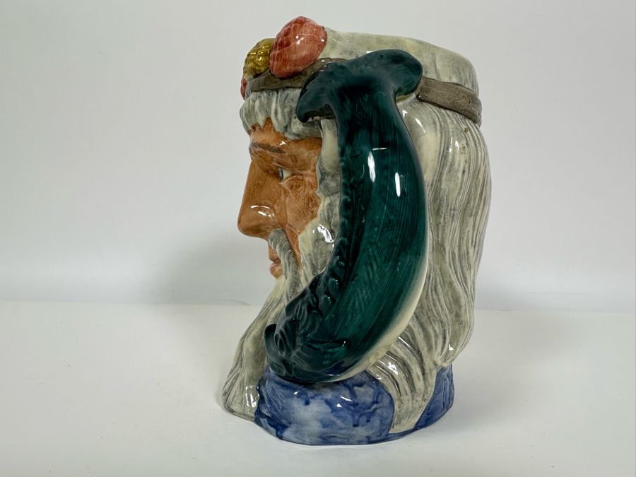 Vintage 1960 Royal Doulton Toby Mug 'Neptune' D6548 Large Made In England 7.5H [Photo 5]