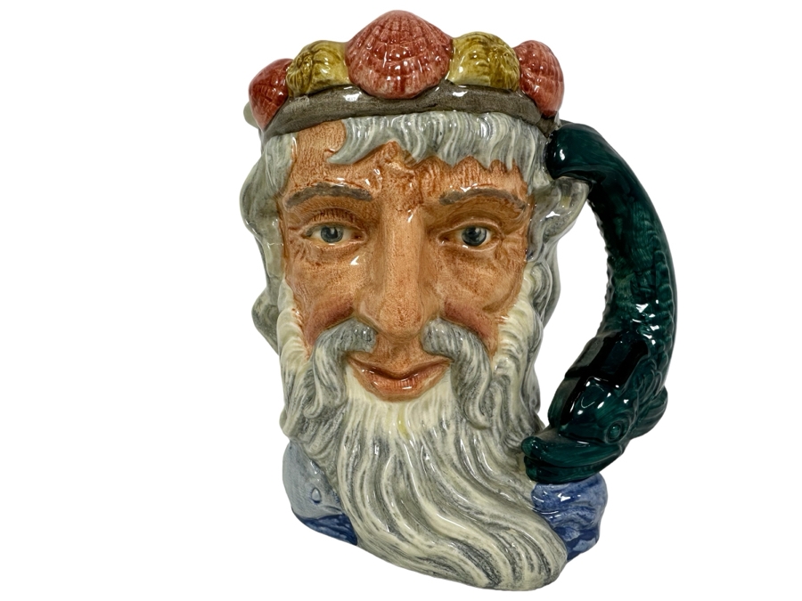 Vintage 1960 Royal Doulton Toby Mug 'Neptune' D6548 Large Made In England 7.5H [Photo 1]