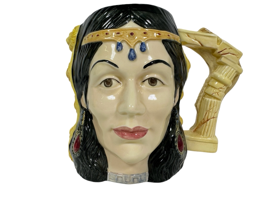 Vintage 1987 Limited Edition Royal Doulton Two Faced Toby Mug 'Star-Crossed Lovers Collection: Samson & Delilah' D6787 Large Made In England 7H [Photo 1]