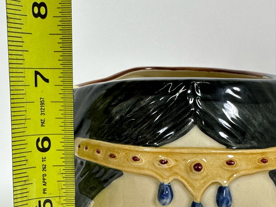 Vintage 1987 Limited Edition Royal Doulton Two Faced Toby Mug 'Star-Crossed Lovers Collection: Samson & Delilah' D6787 Large Made In England 7H [Photo 8]