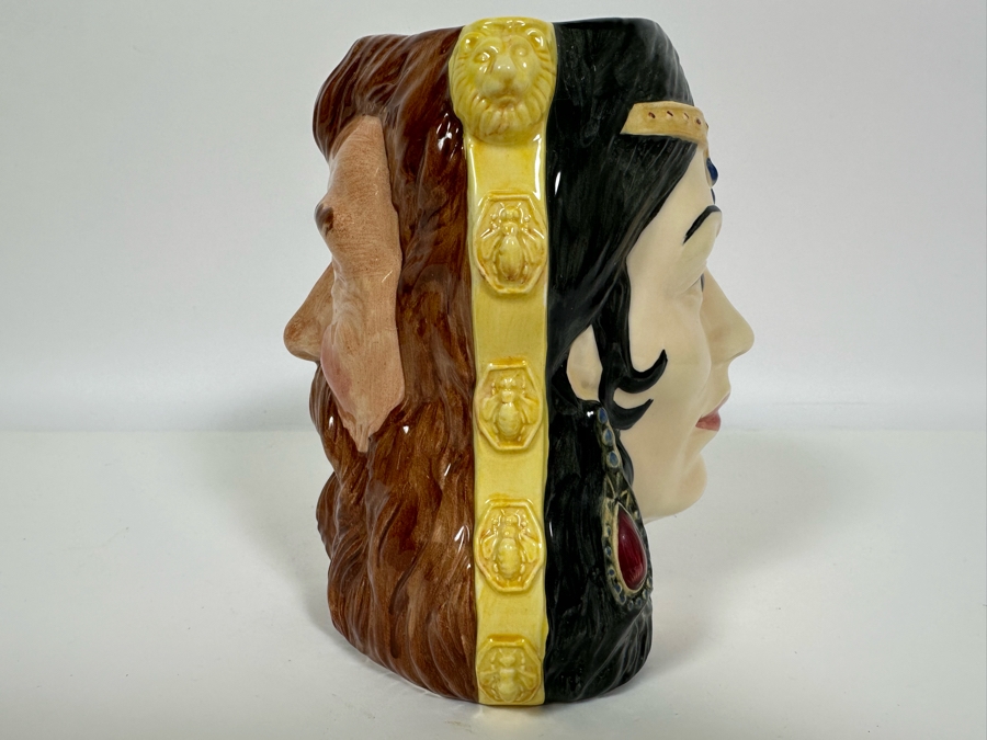 Vintage 1987 Limited Edition Royal Doulton Two Faced Toby Mug 'Star-Crossed Lovers Collection: Samson & Delilah' D6787 Large Made In England 7H [Photo 3]