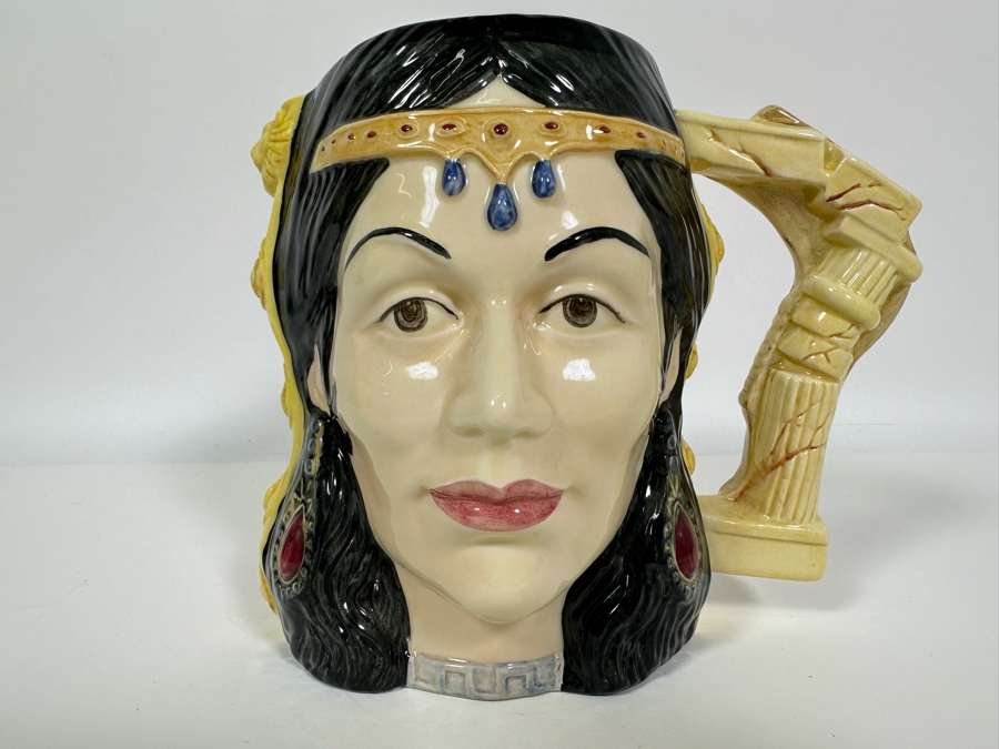 Vintage 1987 Limited Edition Royal Doulton Two Faced Toby Mug 'Star-Crossed Lovers Collection: Samson & Delilah' D6787 Large Made In England 7H [Photo 2]