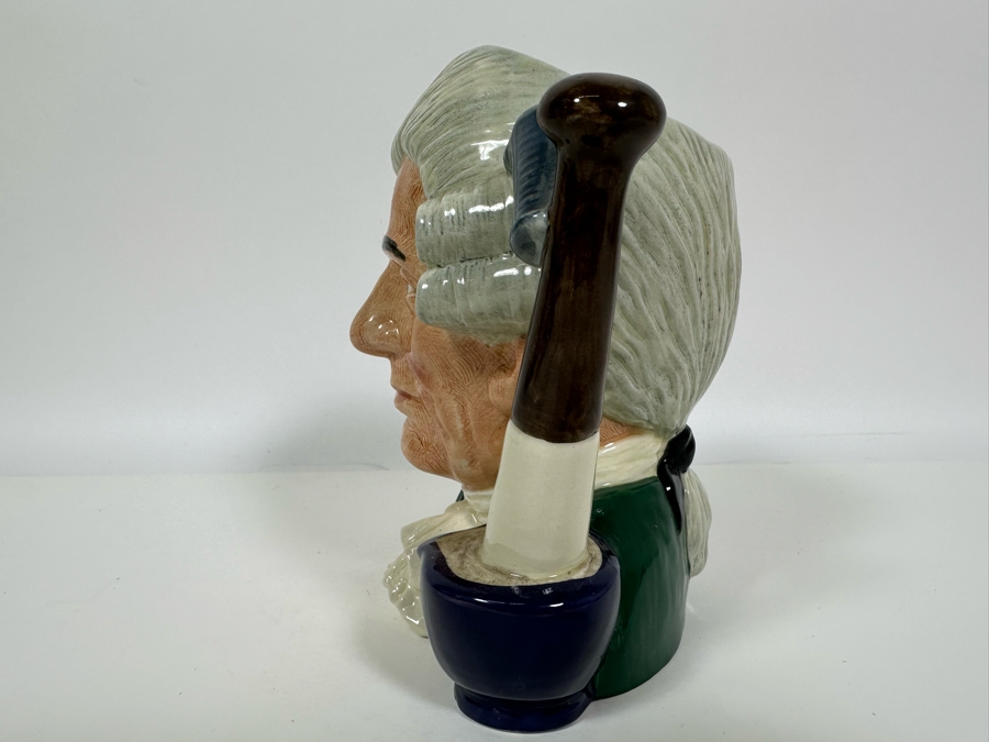 Vintage 1962 Royal Doulton Toby Mug 'Character Jugs From Williamsburg: Apothecary' D6567 Large Made In England 7H [Photo 5]