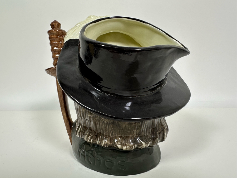 Vintage 1955 Royal Doulton Toby Mug 'Athos (One Of The Three Musketeers' D6452 Large Made In England 7.5H [Photo 4]