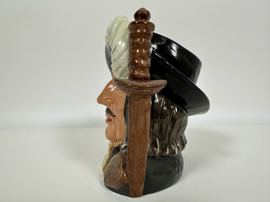 Vintage 1955 Royal Doulton Toby Mug 'Athos (One Of The Three Musketeers' D6452 Large Made In England 7.5H [Photo 5]