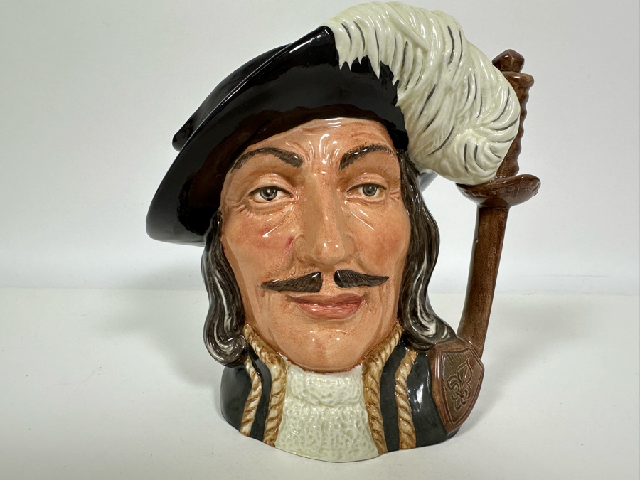 Vintage 1955 Royal Doulton Toby Mug 'Athos (One Of The Three Musketeers' D6452 Large Made In England 7.5H [Photo 2]