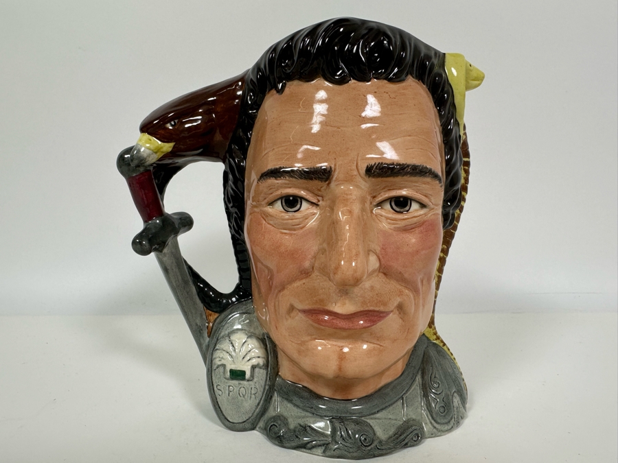 Vintage 1984 Limited Edition Royal Doulton Two Faced Toby Mug 'Star-Crossed Lovers Collection: Antony & Cleopatra' D6728 Large Made In England 7H [Photo 4]