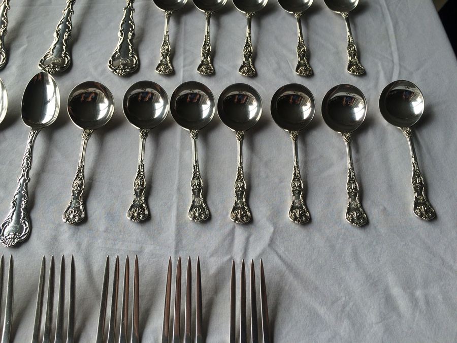 Sterling Silver Flatware Set - 80% OF MELT VALUE! [Photo 17]