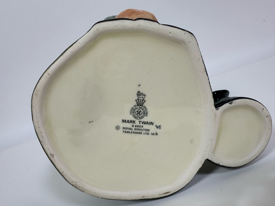 Vintage 1979 Royal Doulton Toby Mug 'Mark Twain' D6654 Large Made In England 7H [Photo 6]