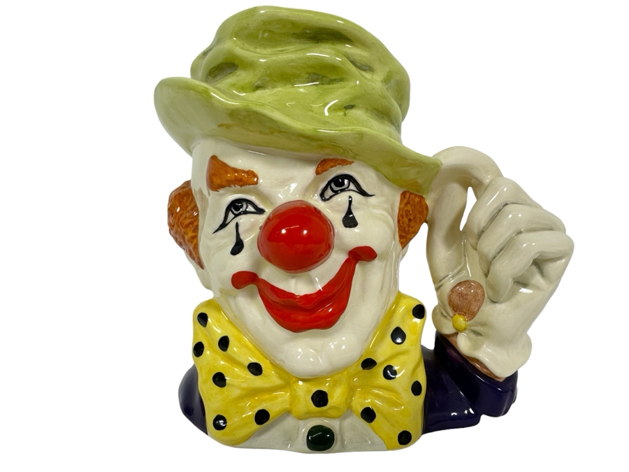 Vintage 1988 Royal Doulton Toby Mug 'The Clown' D6834 Large Made In England 6.5H [Photo 1]