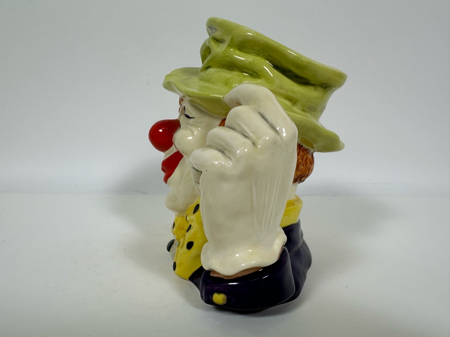 Vintage 1988 Royal Doulton Toby Mug 'The Clown' D6834 Large Made In England 6.5H [Photo 5]