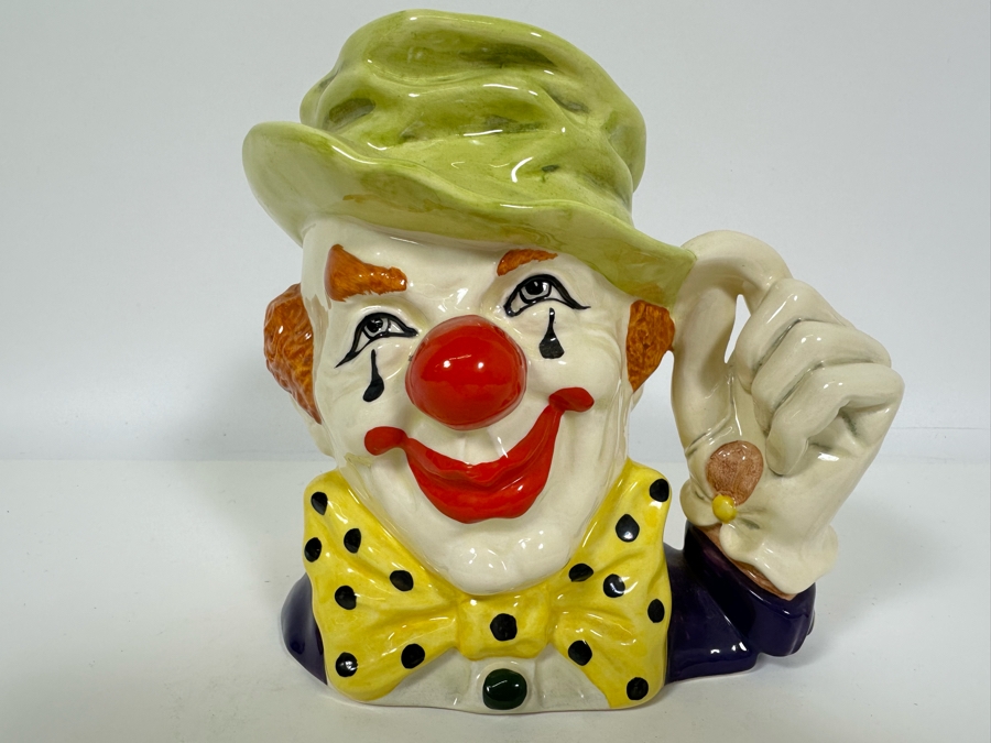 Vintage 1988 Royal Doulton Toby Mug 'The Clown' D6834 Large Made In England 6.5H [Photo 2]