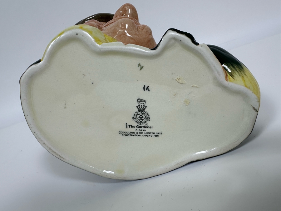 Vintage 1972 Royal Doulton Toby Mug 'The Gardener' D6630 Large Made In England 7.5H [Photo 6]