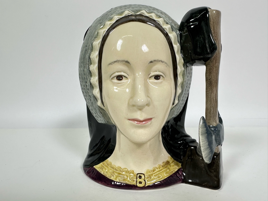 Vintage 1975 Royal Doulton Toby Mug 'Anne Boleyn' D6644 Large Made In England [Photo 2]