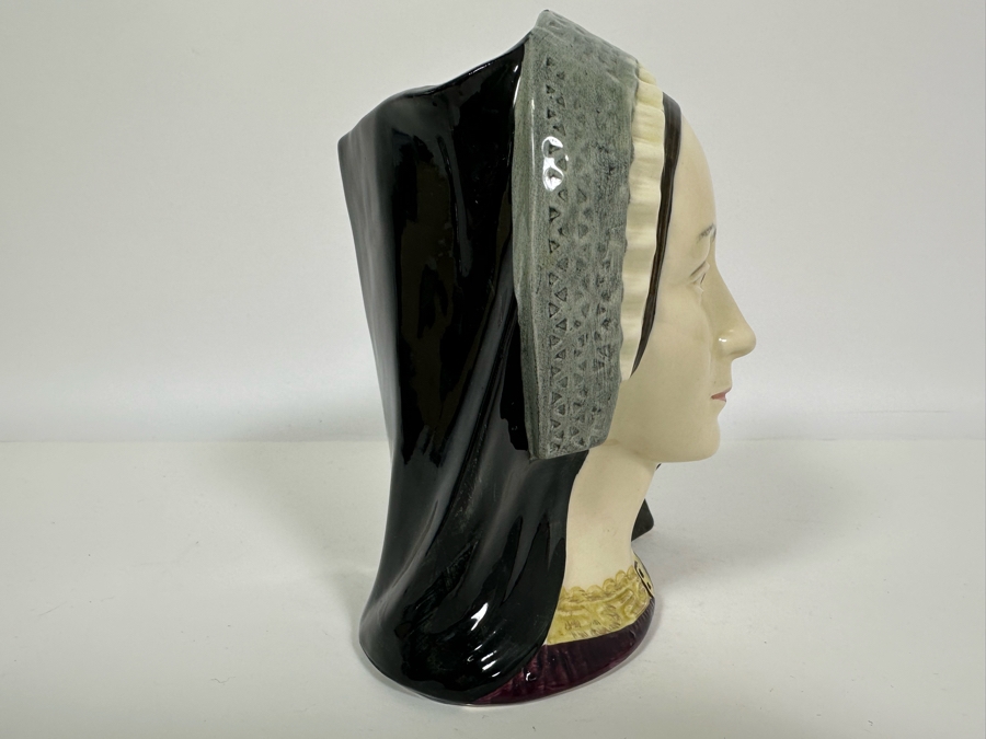 Vintage 1975 Royal Doulton Toby Mug 'Anne Boleyn' D6644 Large Made In England [Photo 3]
