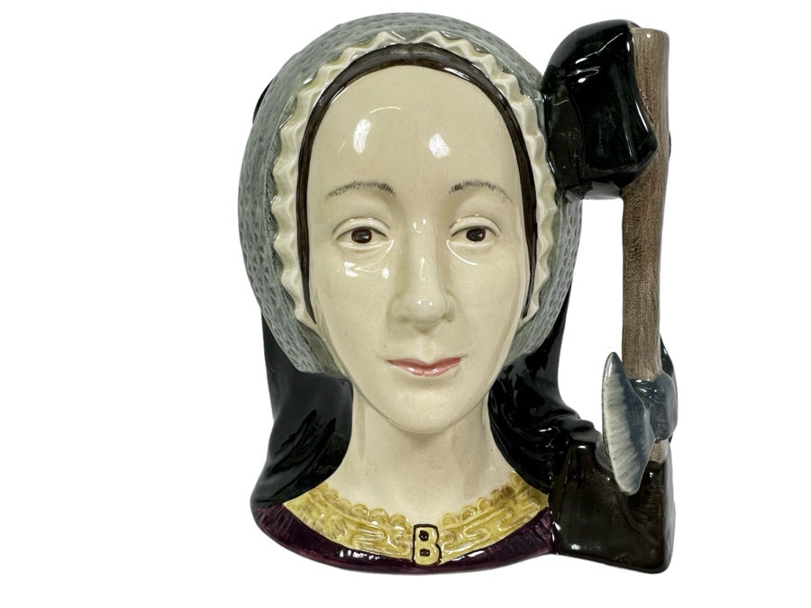 Vintage 1975 Royal Doulton Toby Mug 'Anne Boleyn' D6644 Large Made In England [Photo 1]