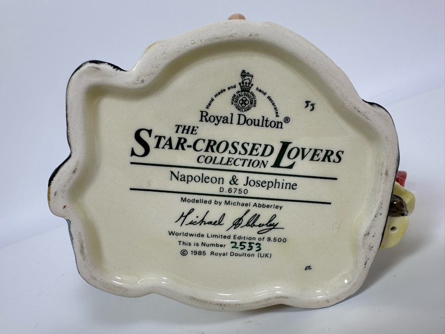 Vintage 1985 Limited Edition Royal Doulton Two Faced Toby Mug 'Star-Crossed Lovers Collection: Napoleon & Josephine' D6750 Large Made In England 7H [Photo 6]