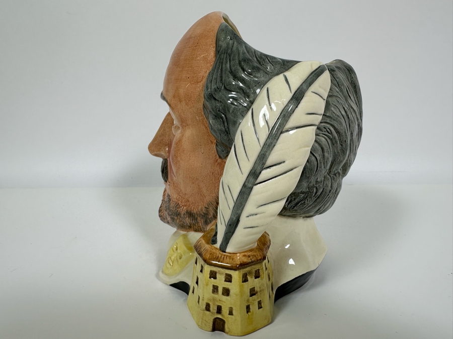 Vintage 1982 Royal Doulton Toby Mug 'The Shakespearean Collection: William Shakespeare' D6689 Large Made In England 7.5H [Photo 5]