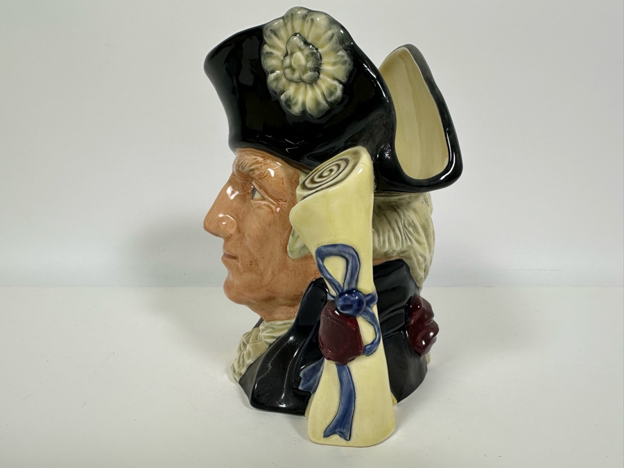Vintage 1982 Royal Doulton Toby Mug 'George Washington 1732-1799' First Issued In 1982 To Celebrate The 250th Anniversary Of His Birth D6669 Large Made In England 7.5H [Photo 5]