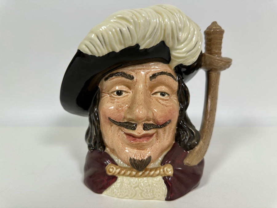 Vintage 1955 Royal Doulton Toby Mug 'Porthos' D6440 Large Made In England 7.5H [Photo 2]