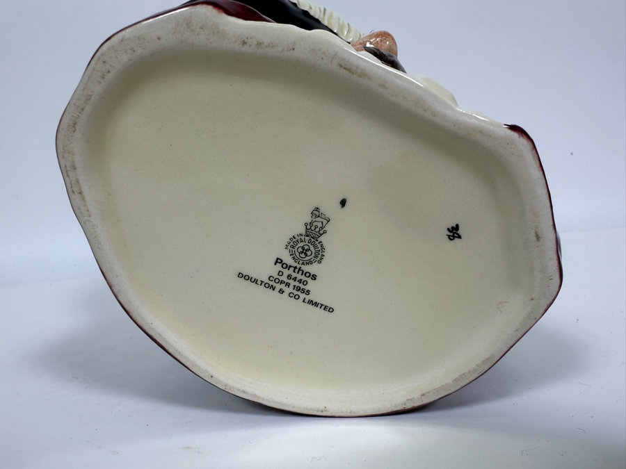 Vintage 1955 Royal Doulton Toby Mug 'Porthos' D6440 Large Made In England 7.5H [Photo 6]