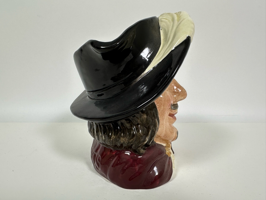 Vintage 1955 Royal Doulton Toby Mug 'Porthos' D6440 Large Made In England 7.5H [Photo 3]