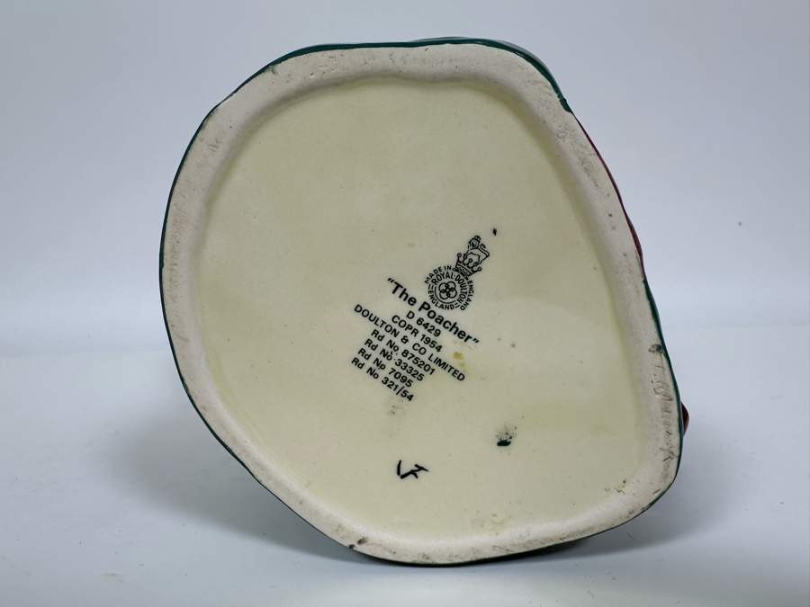 Vintage 1954 Royal Doulton Toby Mug 'The Poacher' D6429 Large Made In England 7H [Photo 7]