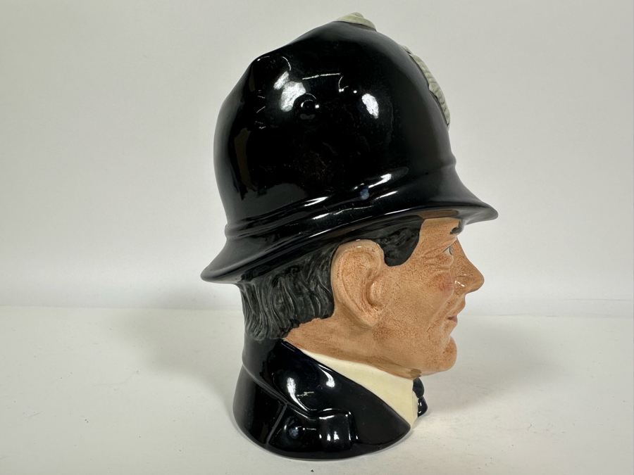 Vintage 1985 Royal Doulton Toby Mug 'The London 'Bobby'' D6744 Large Made In England 7H [Photo 3]