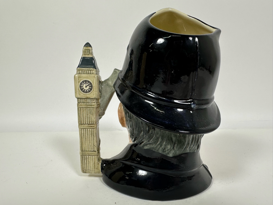 Vintage 1985 Royal Doulton Toby Mug 'The London 'Bobby'' D6744 Large Made In England 7H [Photo 4]