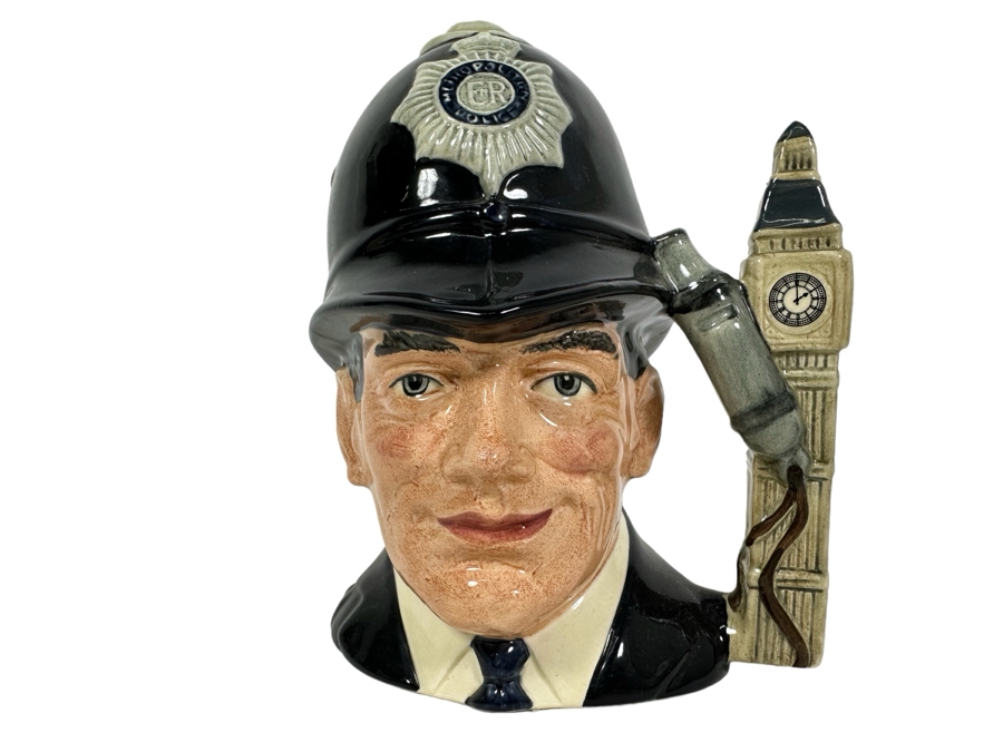 Vintage 1985 Royal Doulton Toby Mug 'The London 'Bobby'' D6744 Large Made In England 7H