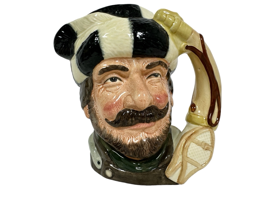 Vintage 1966 Royal Doulton Toby Mug 'Trapper' D6609 Large Made In England 7H