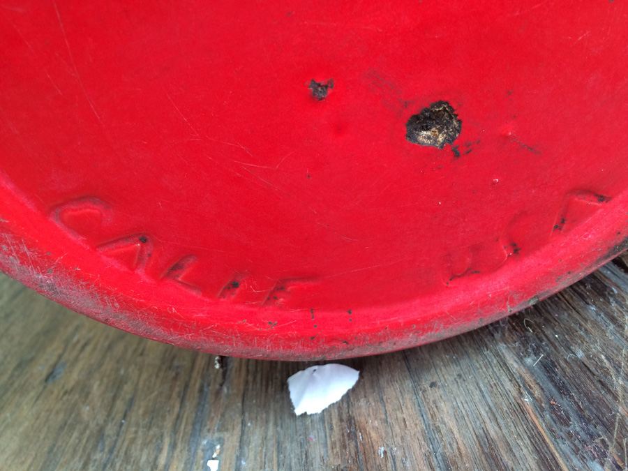 Red California Pottery USA 11' with Succulent Plant [Photo 2]