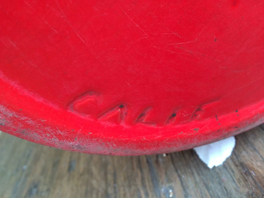 Red California Pottery USA 11' with Succulent Plant [Photo 5]