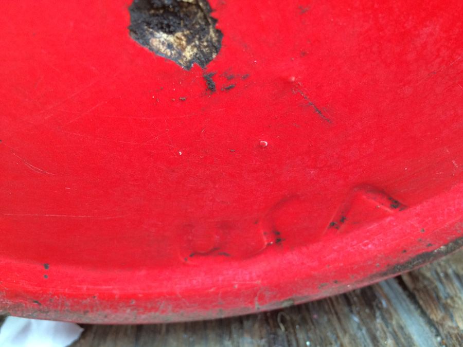 Red California Pottery USA 11' with Succulent Plant [Photo 6]