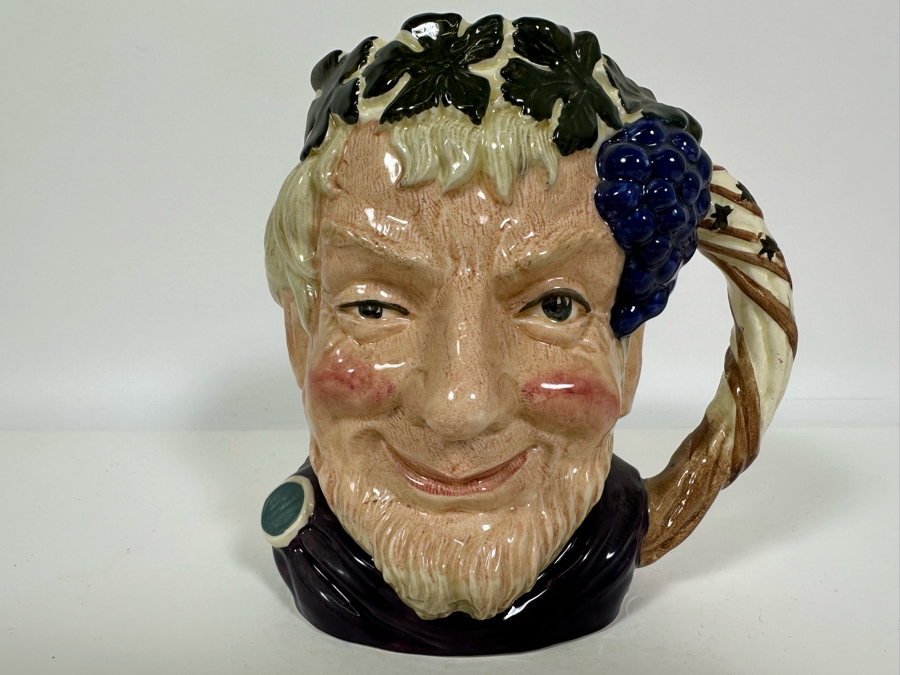 Vintage 1958 Royal Doulton Toby Mug 'Bacchus' D6499 Large Made In England 7H [Photo 2]