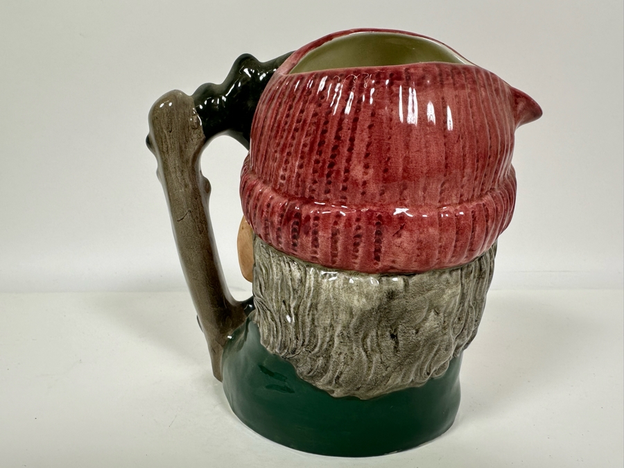 Vintage 1966 Royal Doulton Toby Mug 'Lumberjack' D6610 Large Made In England 7H [Photo 4]