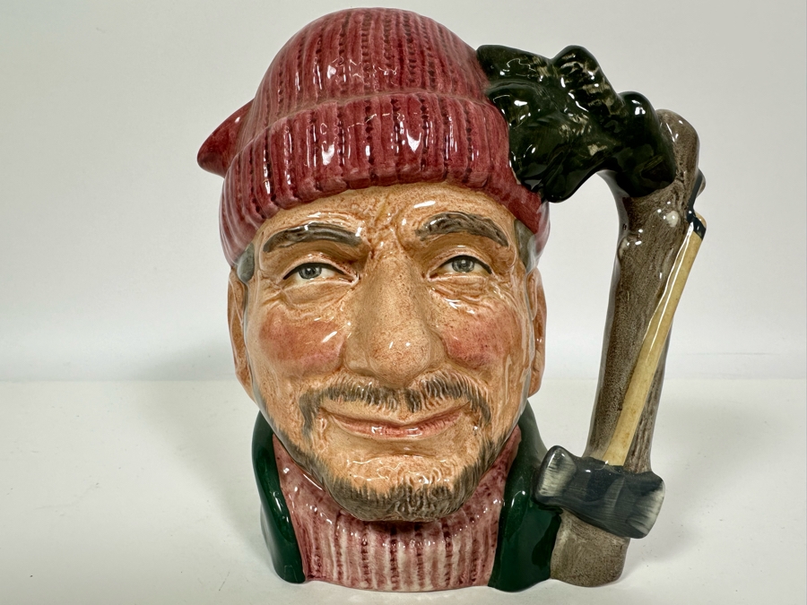 Vintage 1966 Royal Doulton Toby Mug 'Lumberjack' D6610 Large Made In England 7H [Photo 2]