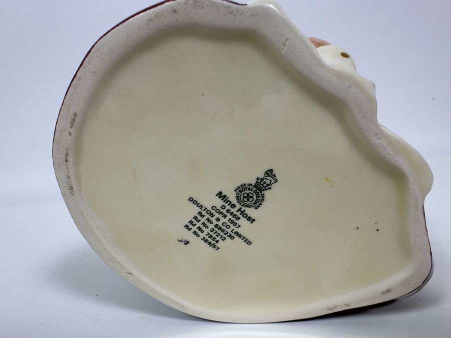 Vintage 1957 Royal Doulton Toby Mug 'Mine Host' D6468 Large Made In England 7H [Photo 6]