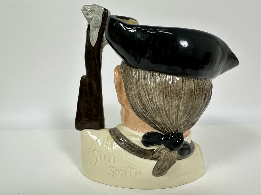 Vintage 1962 Royal Doulton Toby Mug 'Character Jugs From Williamsburg: Gunsmith' D6573 Large Made In England 7.25H [Photo 5]