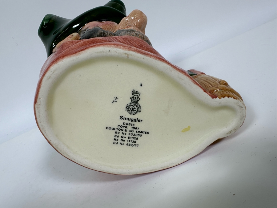 Vintage 1967 Royal Doulton Toby Mug 'Smuggler' D6616 Large Made In England 7.25H [Photo 6]