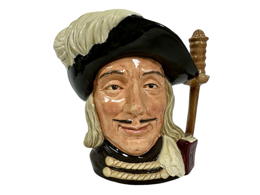 Vintage 1955 Royal Doulton Toby Mug 'Aramis' D6441 Large Made In England 7.25H [Photo 1]