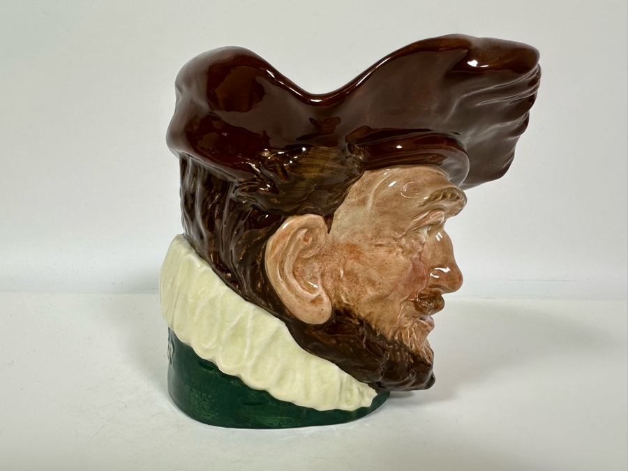 Vintage Early Royal Doulton 1940-1941 Toby Mug With 'A' Mark 'Drake' Sir Francis Drake (1540-1596) D6115 Large Made In England 5.75H [Photo 3]