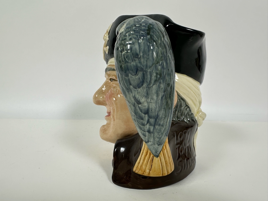 Vintage 1951 Royal Doulton Toby Mug 'Long John Silver' D6335 Large Made In England 7H [Photo 5]