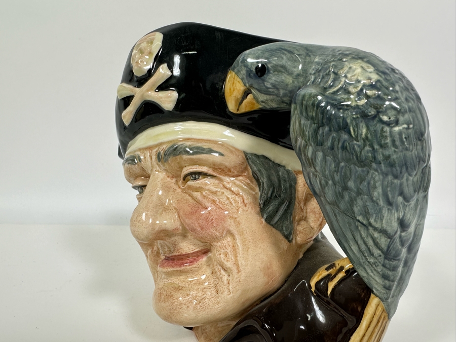 Vintage 1951 Royal Doulton Toby Mug 'Long John Silver' D6335 Large Made In England 7H [Photo 6]